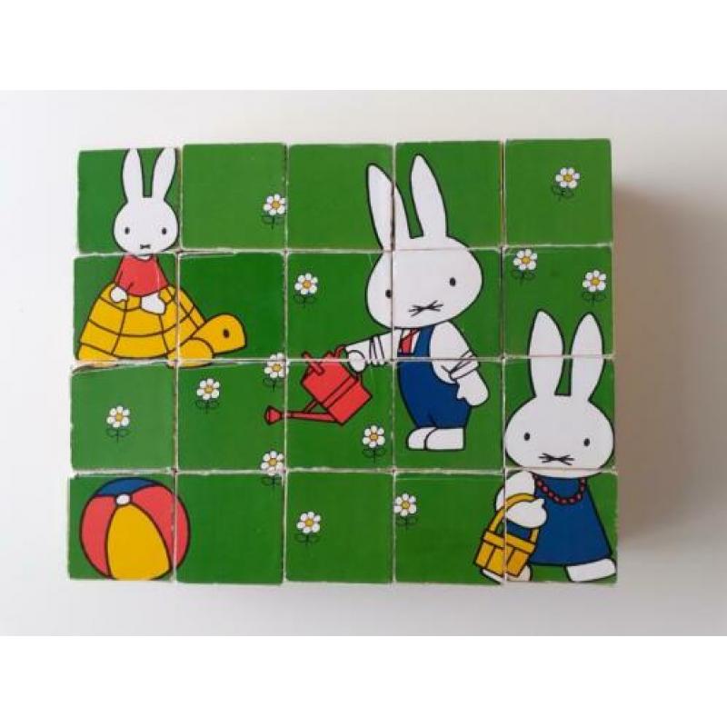Vintage Nijntje blokpuzzel blokkenpuzzel Dick Bruna