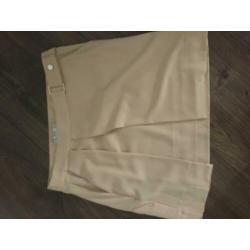 Mango suit beige soepel vallend overslag rokje NIEUW 36