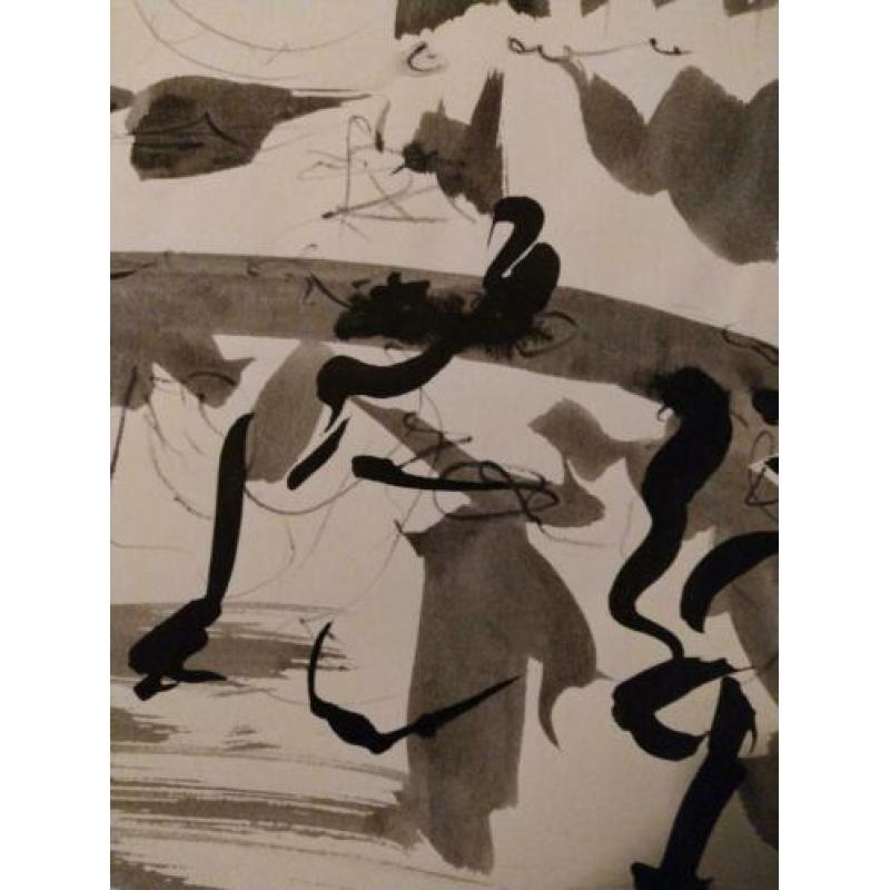 Aquarel/inkt tekening circa 1990