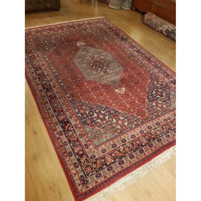 Vintage handgeknoopt perzisch tapijt Bidjar 287x183