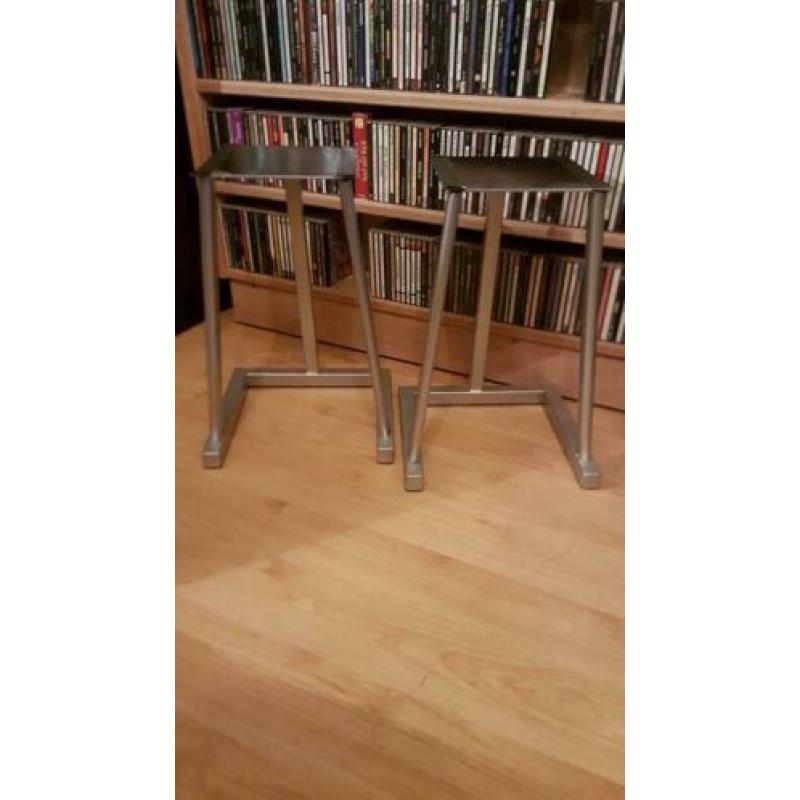 Speakerstands silver-grey