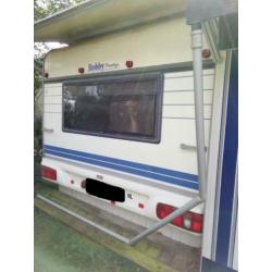 Mooie hobby met wintervaste tent te koop.