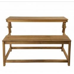 Tuinbankje uitklapbaar als tafel!