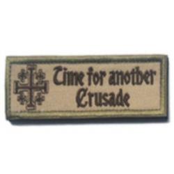 Badge Knights Templar voor op jas of tas, klittenband.
