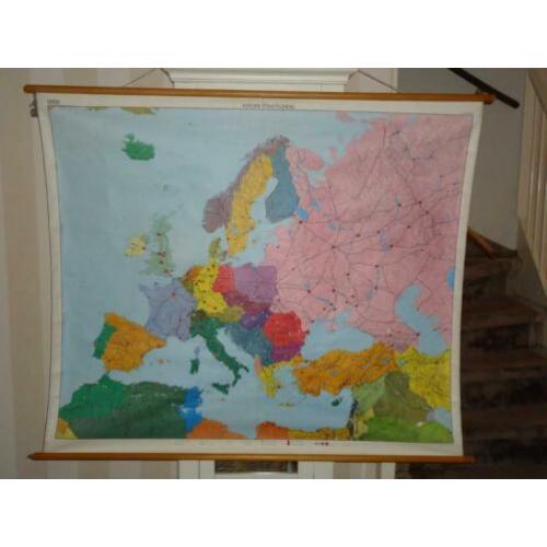 Mooie schoolplaat van Europa