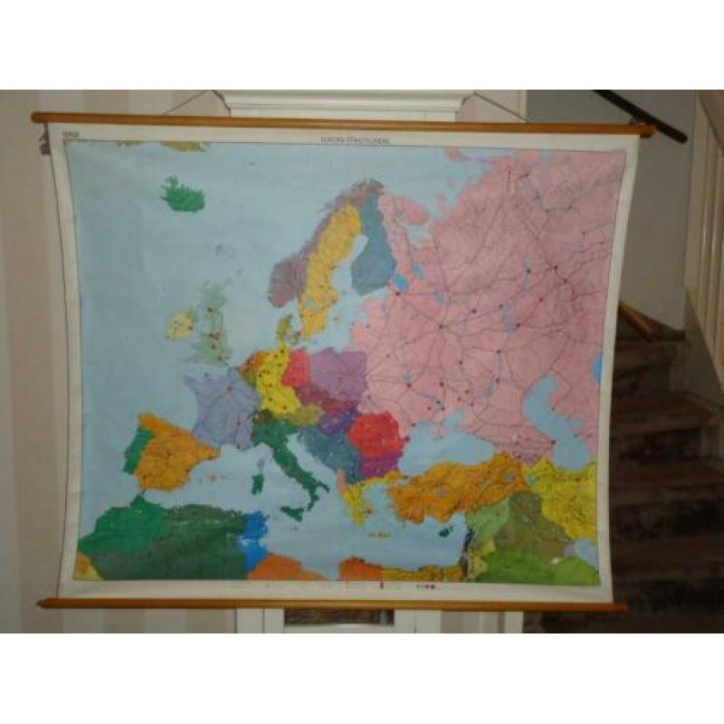 Mooie schoolplaat van Europa