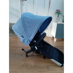 Zeer complete Bugaboo Donkey duo kinderwagen lichtblauw.