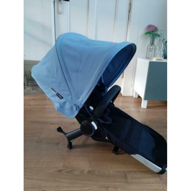 Zeer complete Bugaboo Donkey duo kinderwagen lichtblauw.