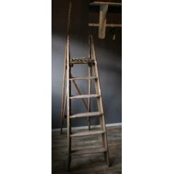 Oude houten schilderstrap afkomstig uit Den Haag