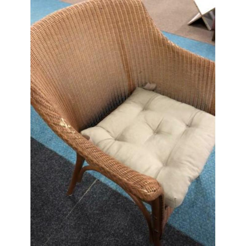 4 lloyd loom stoelen hand Made england vintage