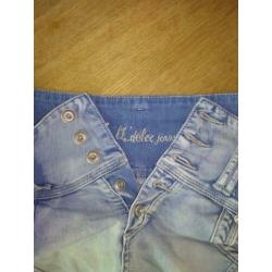 Stoere jeans rok van Il' Dolce. Maat 40.