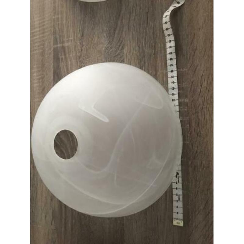 3 stuks ( set ) gemêleerde glazen lampenkap