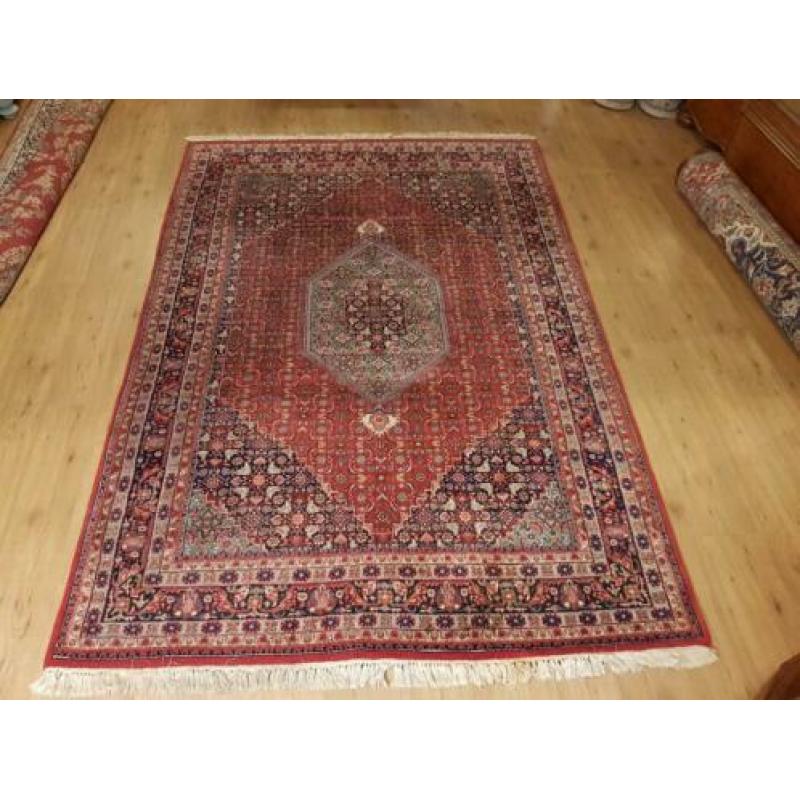 Vintage handgeknoopt perzisch tapijt Bidjar 287x183