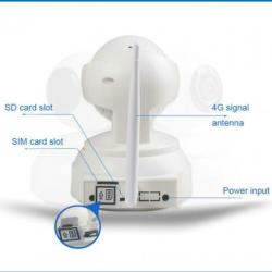 4G binnen bewakingscamera, pan/tilt via App smartphone, 3