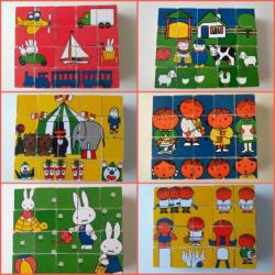 Vintage Nijntje blokpuzzel blokkenpuzzel Dick Bruna