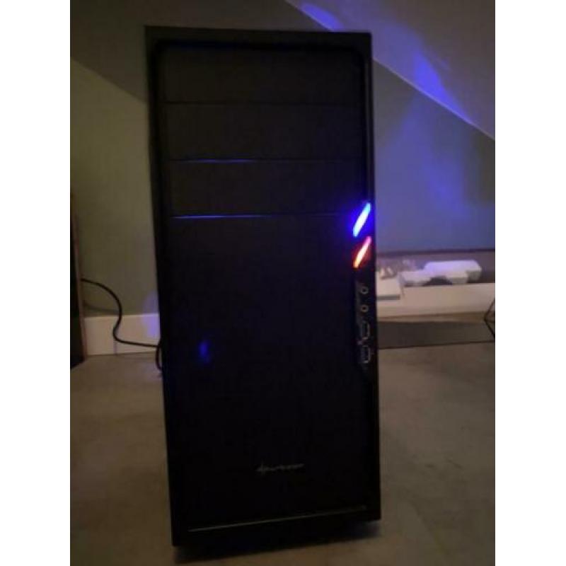 Snelle LED game pc, intel core i5, GTX 1050Ti,SSD,8GB RAM