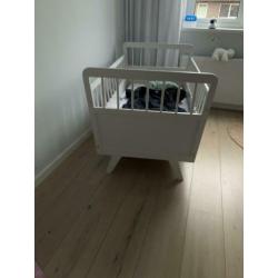 Retro / vintage ledikant / wieg wit