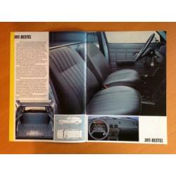 Peugeot 305 Bestelwagen & 504 Pick-up Brochure 1985
