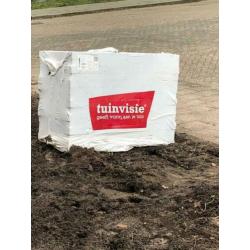 Antraciet dikformaat terrastegel afm 6,7x20x6 cm