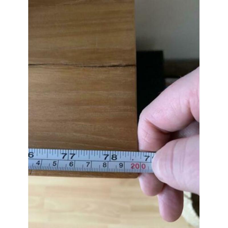 Teak houten dressoir / tv meubel met lades 200 x 55 x 96 cm.