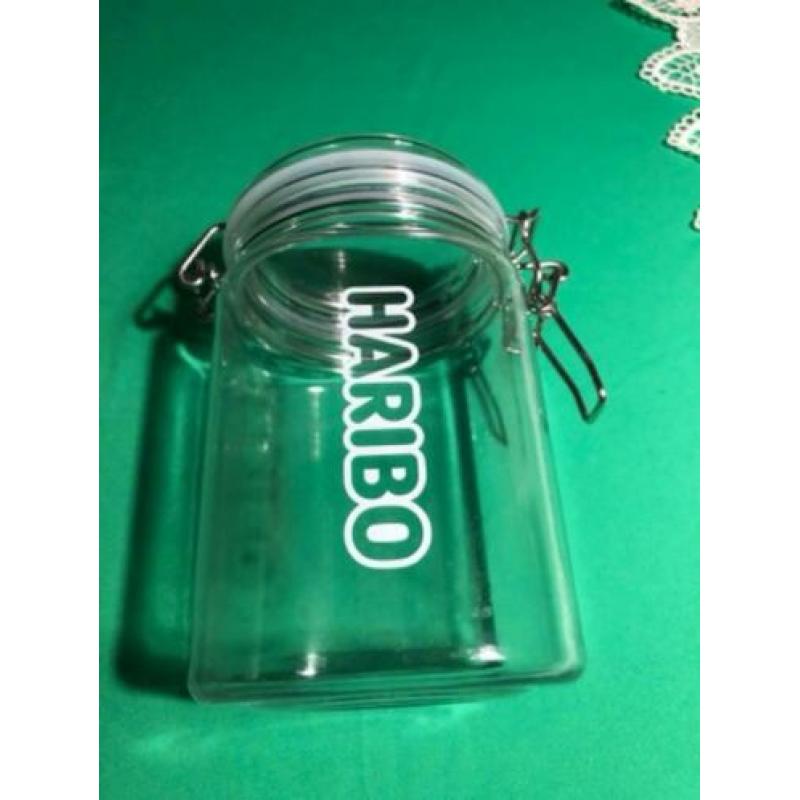 Haribo snoeppot met klemdeksel snoep pot klem 15 cm