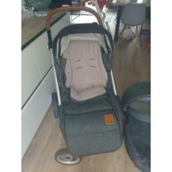 Mutsy evo Industrial denim Incl. maxi cosi isofix & adapters