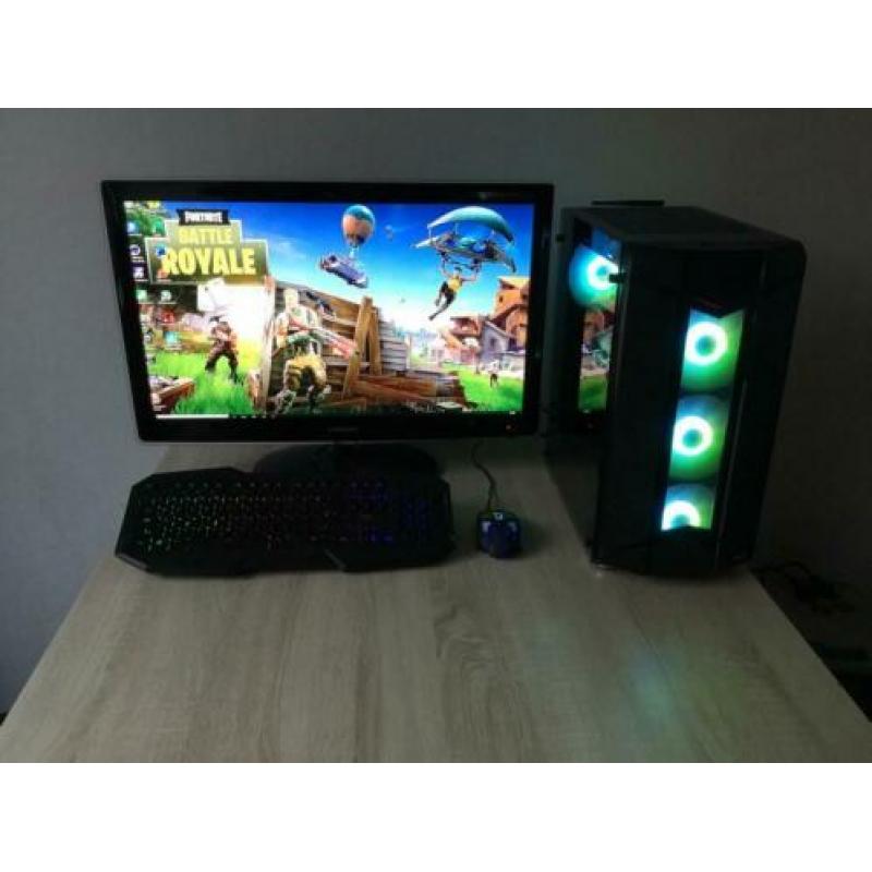 RGB Game PC |I5|8GB|RX570|SSD|1TB HD|27” LCD|TBM