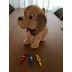 Bobby de hond Met 3 verschillende fluitjes