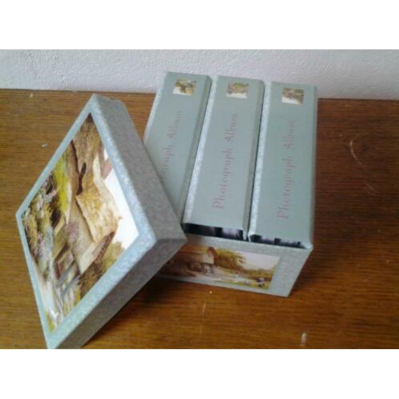 3 mapjes voor foto's in box