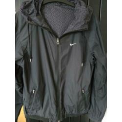 NIKE SPORT JACK JAS reversible S/M 36 / 38 / 40 zwart grijs