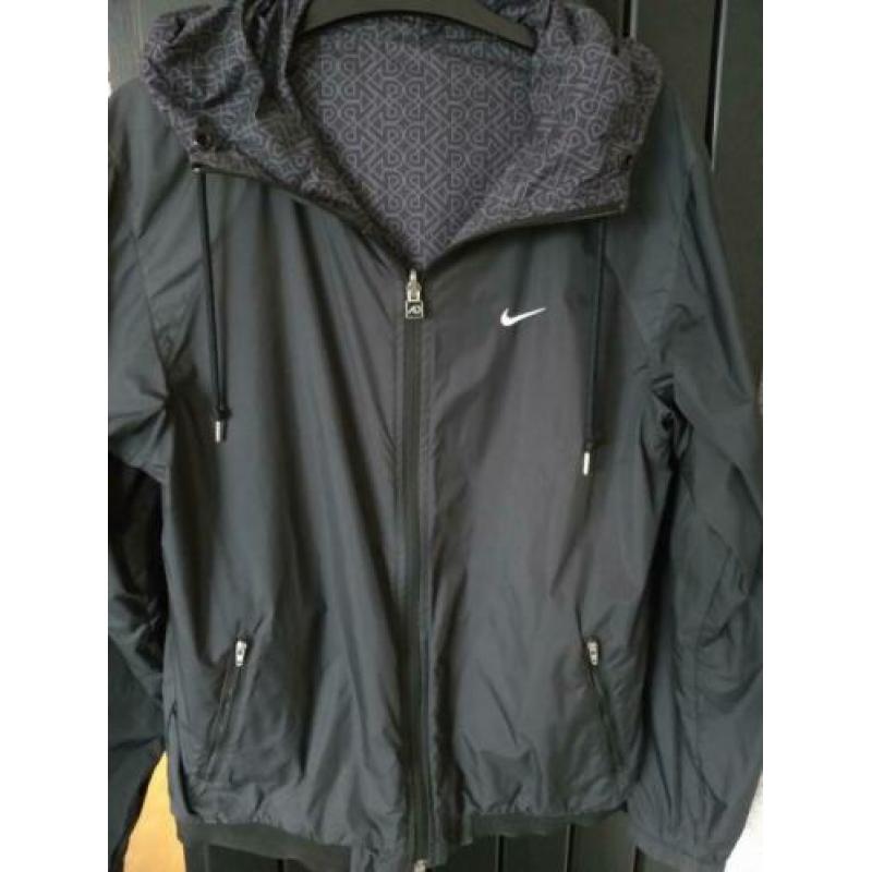 NIKE SPORT JACK JAS reversible S/M 36 / 38 / 40 zwart grijs