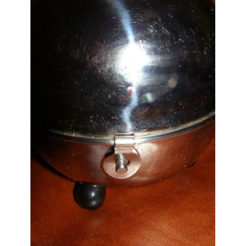 Bredemeijer Theepot Zwart Cosy met RVS buiten mantel