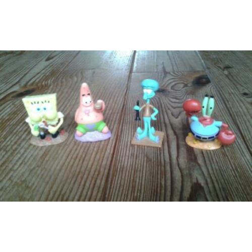 Verschillende plastic Spongebob figuurtjes (4 stuks)