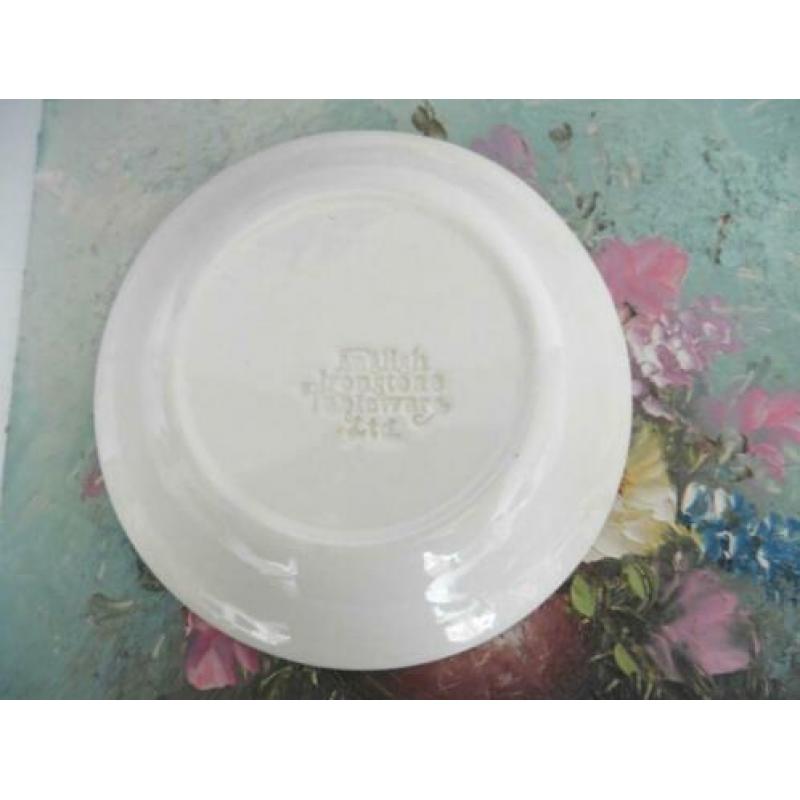 1 english ironstone tableware groen schaaltje retro vintage