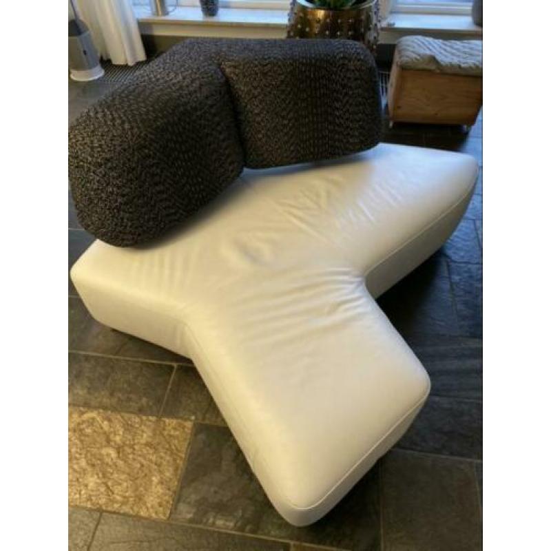 Leolux archipel bank sofa love seat lounge wit leer