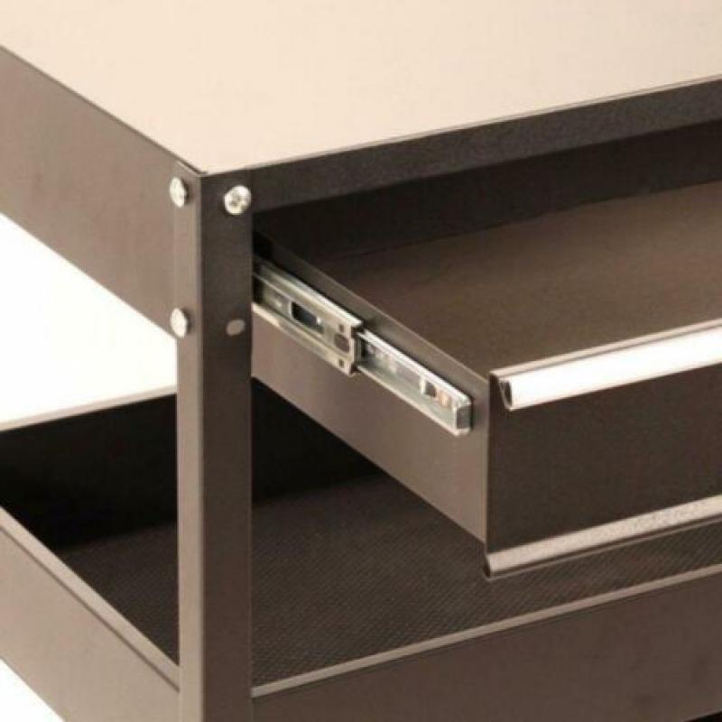 Gereedschapswagen open model + la zwart