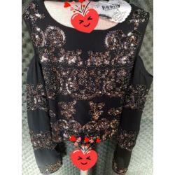 Mooie blouse met pailletten