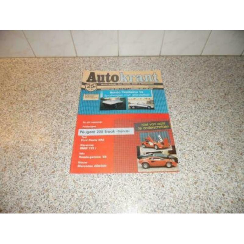 Test: Tijdschrift Auto Krant: Ford Fiesta XR2 (1984)