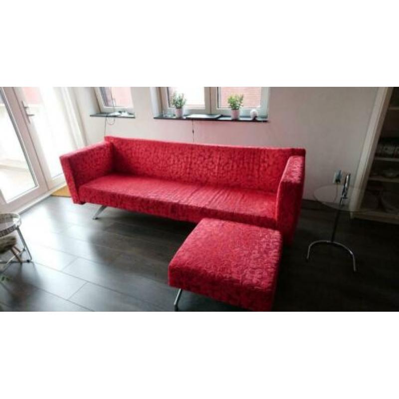 Designer Bank, plus bijzetten bank en kussen B 2,15 D, 85 H,