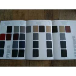 BMW 5 serie e34 kleuren en bekleding folder uit 1988