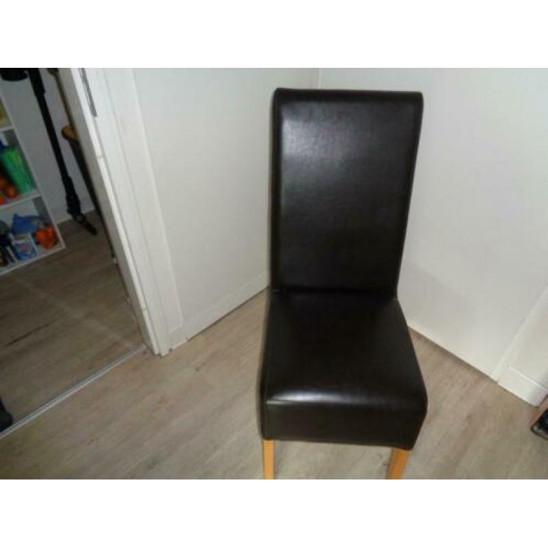 eet kamer stoelen leer