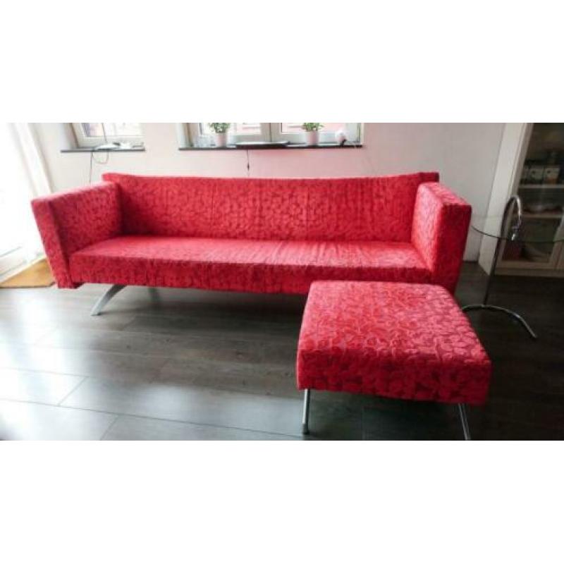 Designer Bank, plus bijzetten bank en kussen B 2,15 D, 85 H,