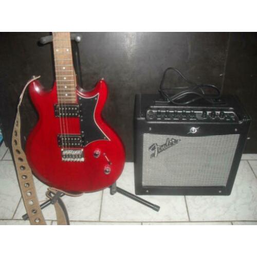 ibanez gio gax 30 met fender mustang 1 versterker