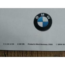 BMW 5 serie e34 kleuren en bekleding folder uit 1988