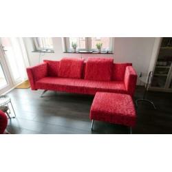Designer Bank, plus bijzetten bank en kussen B 2,15 D, 85 H,