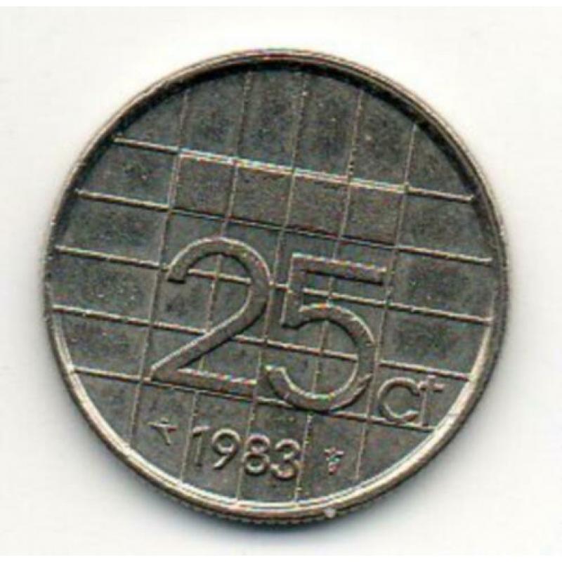 25 cent munten Beatrix (Kwartje)