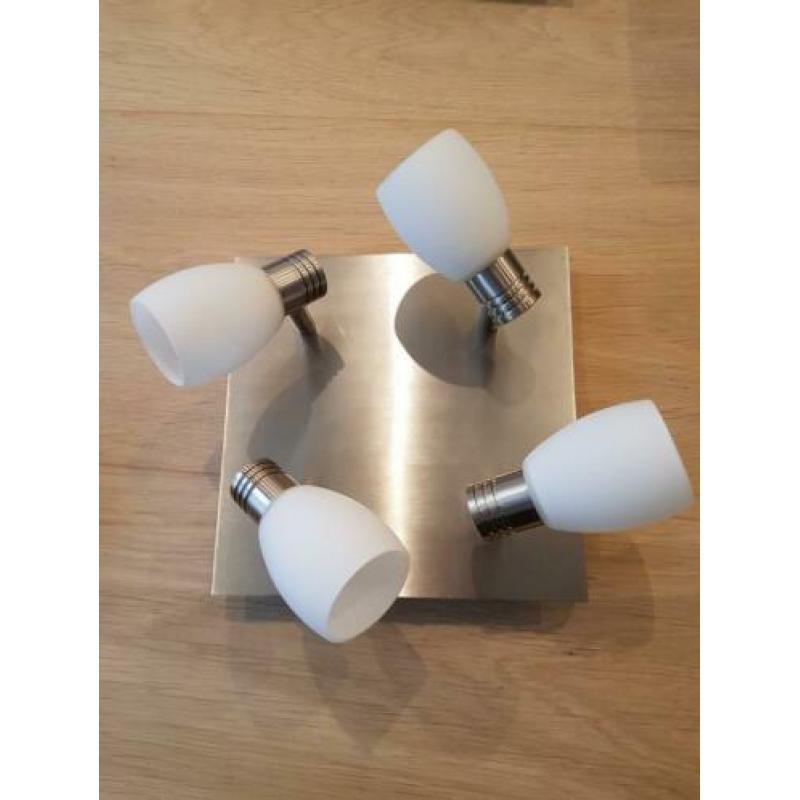 Rvs halogeen plafondlamp zgan