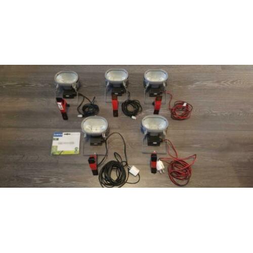 Halogeen spots 7 stuks 150w.