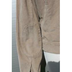Ribfluwelen jasje bruin beige merk WE maat M