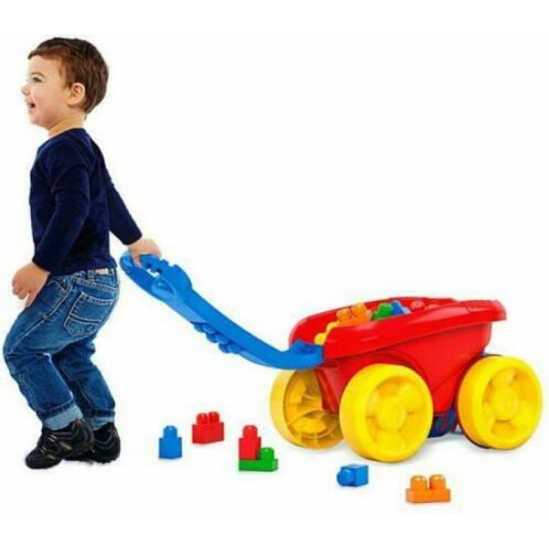 Mattel Mega Bloks blokkenschepwagen nieuw in de doos